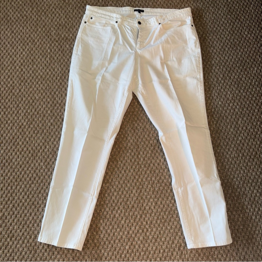 Eileen Fisher White Jeans